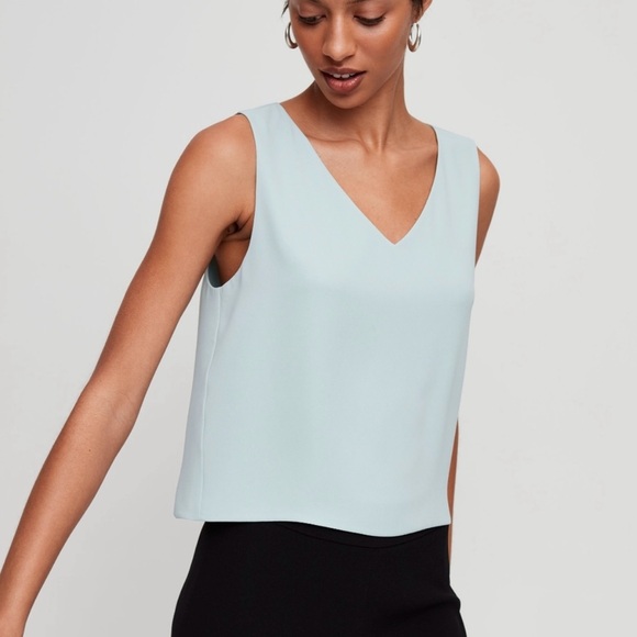 Babaton Silk Murphy Blouse- Dark Taupe/Olive - Picture 2 of 9